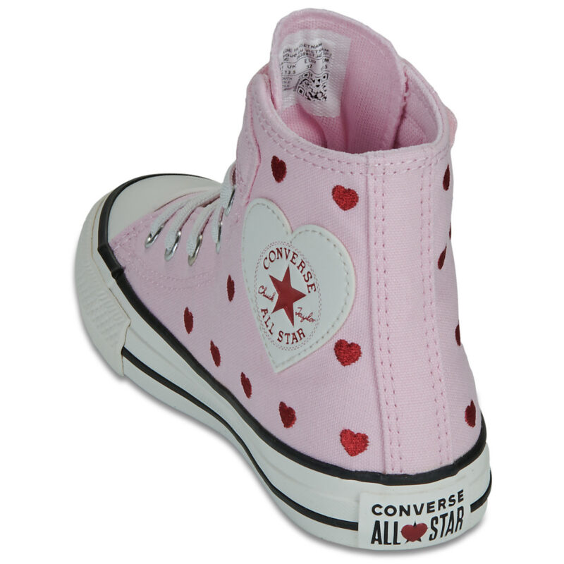 Converse CHUCK TAYLOR ALL STAR HEARTS ROSES EASY-ON Rosa Sneakers Bambina - 5