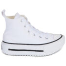 Converse CHUCK TAYLOR ALL STAR LIFT DOUBLE STACK Bianco Sneakers Bambina - 2
