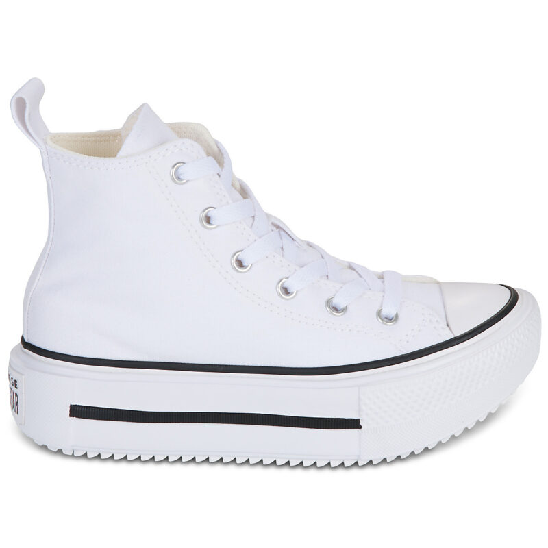 Converse CHUCK TAYLOR ALL STAR LIFT DOUBLE STACK Bianco Sneakers Bambina - 2