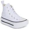 Scarpe bambini ragazza Converse  CHUCK TAYLOR ALL STAR LIFT DOUBLE STACK  Bianco Converse 194435841144
