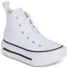Converse CHUCK TAYLOR ALL STAR LIFT DOUBLE STACK Bianco Sneakers Bambina - 1