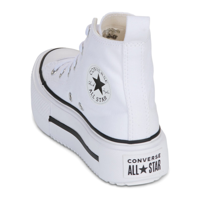 Converse CHUCK TAYLOR ALL STAR LIFT DOUBLE STACK Bianco Sneakers Bambina - 5