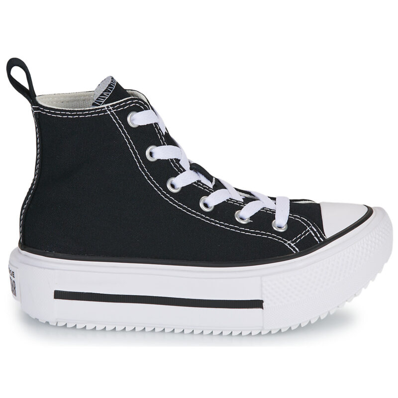Converse Baskets Chuck Taylor All Star Lift Double Stack noires pour fille - Taille 2