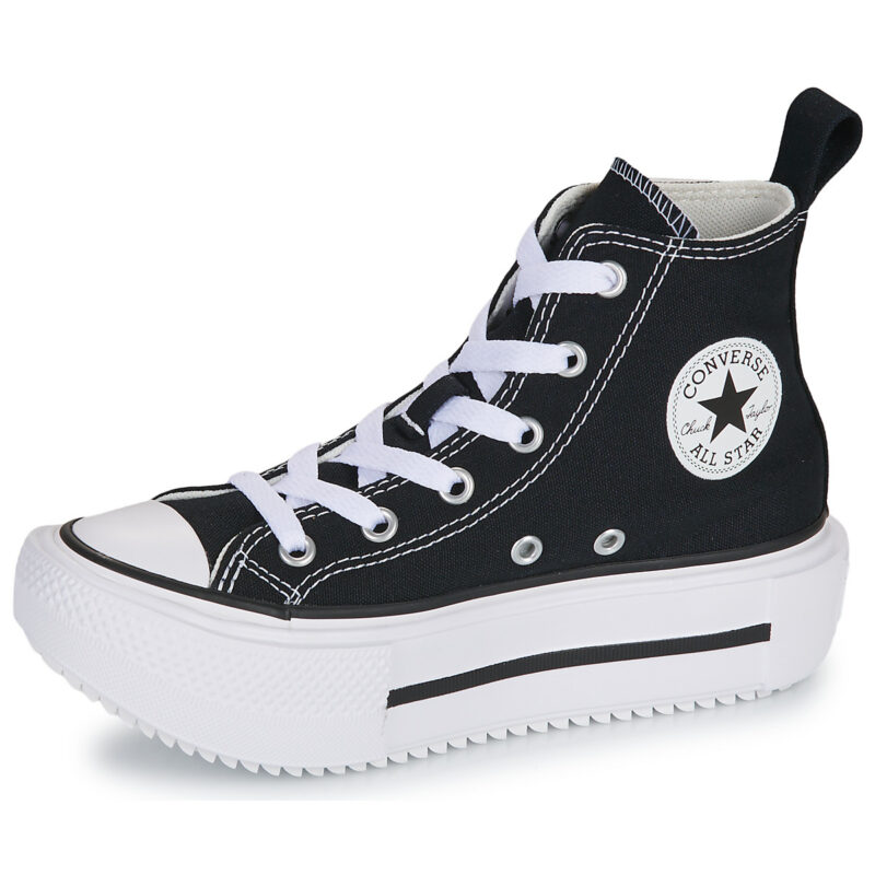 Converse Baskets Chuck Taylor All Star Lift Double Stack noires pour fille - Taille 4