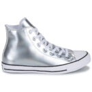 Converse CHUCK TAYLOR ALL STAR METALLIC Argento Sneakers Bambina - 2