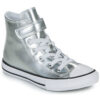 Scarpe bambini ragazza Converse  CHUCK TAYLOR ALL STAR METALLIC EASY-ON  Argento Converse 194435320519