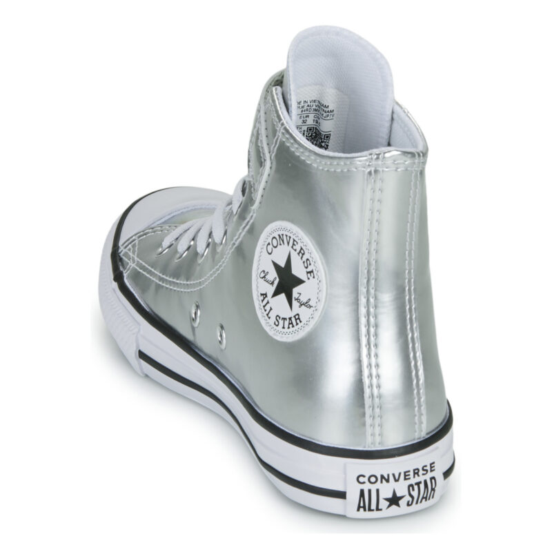 Converse CHUCK TAYLOR ALL STAR METALLIC EASY-ON Argento Sneakers Bambina - 5