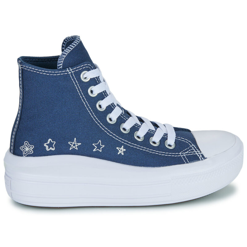 Converse CHUCK TAYLOR ALL STAR MOVE Bleu - Baskets pour fille - 2