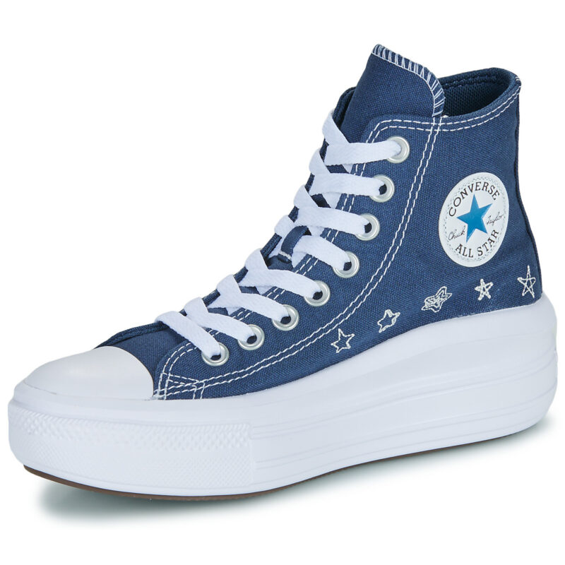 Converse CHUCK TAYLOR ALL STAR MOVE Bleu - Baskets pour fille - 4