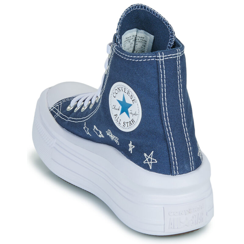 Converse CHUCK TAYLOR ALL STAR MOVE Bleu - Baskets pour fille - 5