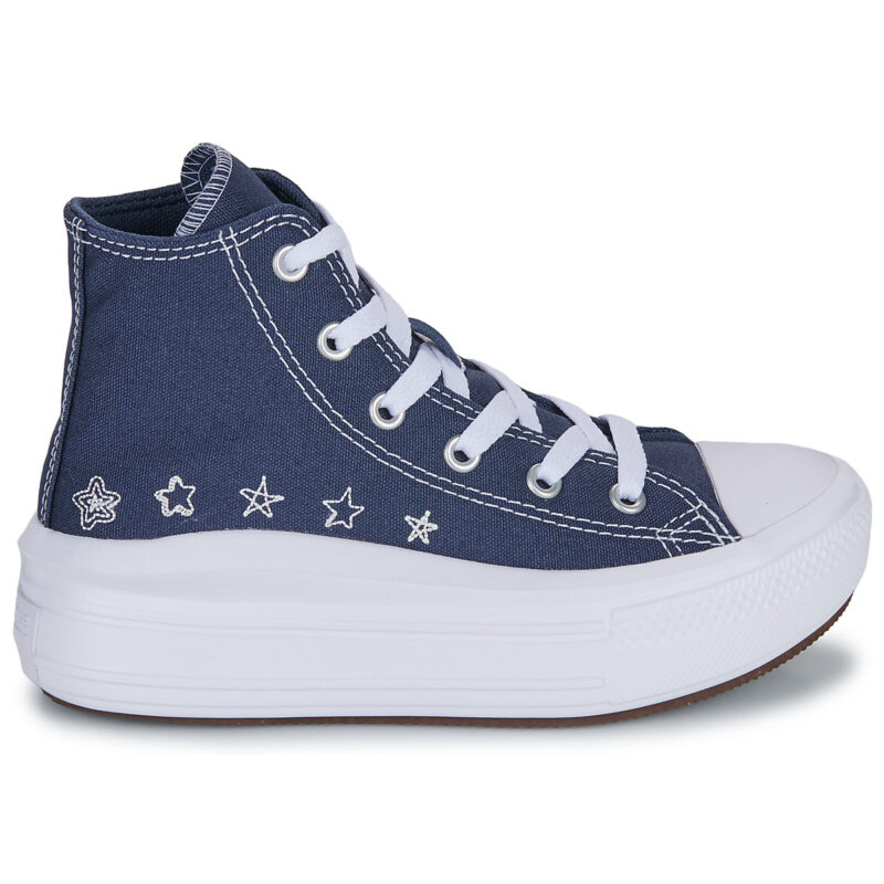Converse CHUCK TAYLOR ALL STAR MOVE PLATFORM Blu - Sneakers Bambina - 2