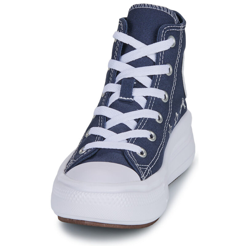 Converse CHUCK TAYLOR ALL STAR MOVE PLATFORM Blu - Sneakers Bambina - 3
