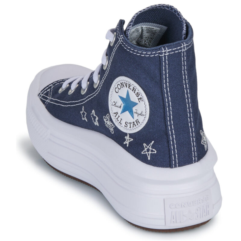 Converse CHUCK TAYLOR ALL STAR MOVE PLATFORM Blu - Sneakers Bambina - 5
