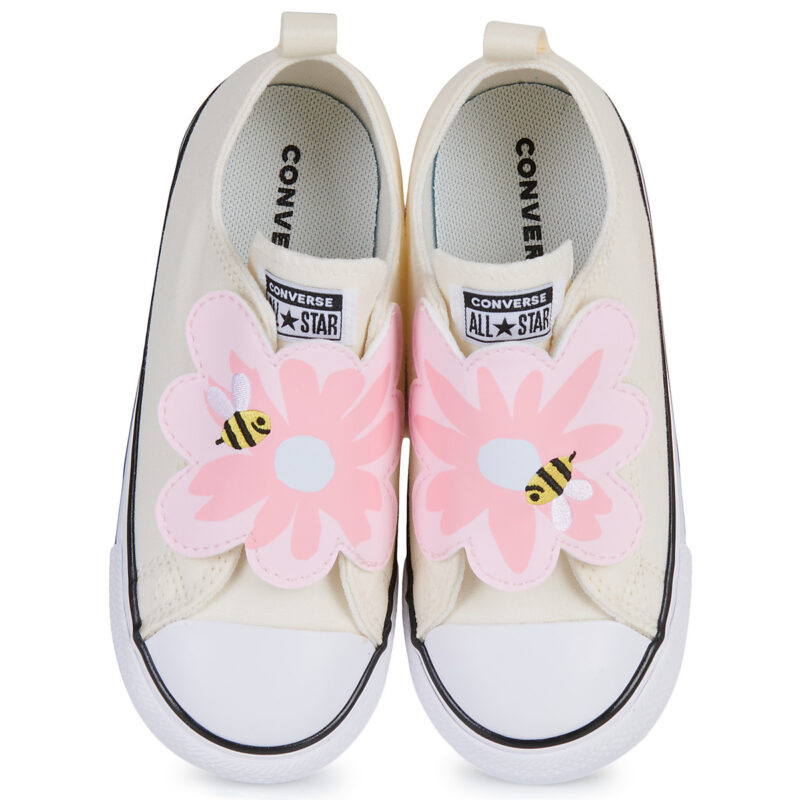 Converse CHUCK TAYLOR ALL STAR ONE STRAP FLORAL EASY ON Rosa Sneakers Bambina - 6