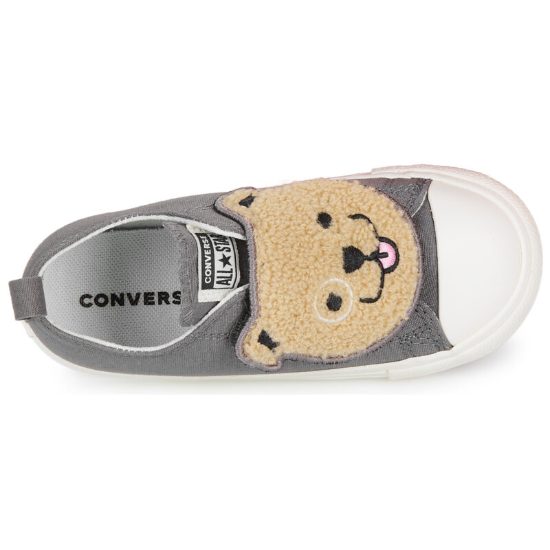 Converse CHUCK TAYLOR ALL STAR ONE STRAP SHERPA BEAR EASY-ON Grigio Sneakers Bambina - 6