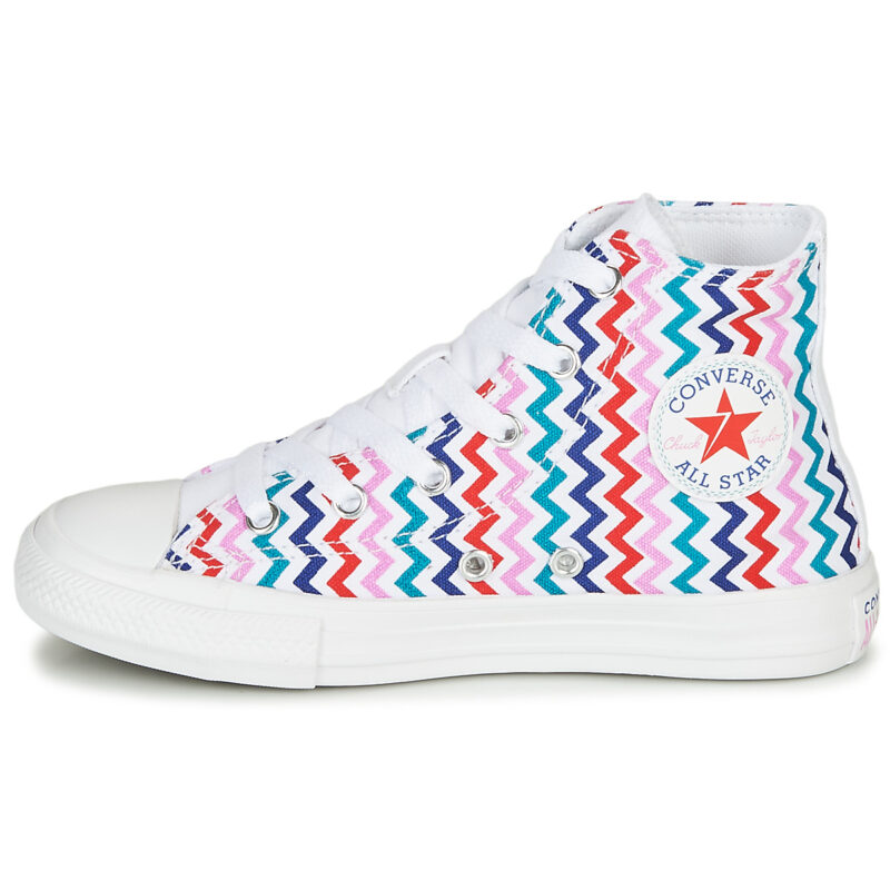 Converse CHUCK TAYLOR ALL STAR VLTG - HI Bianco Sneakers Bambina - 4