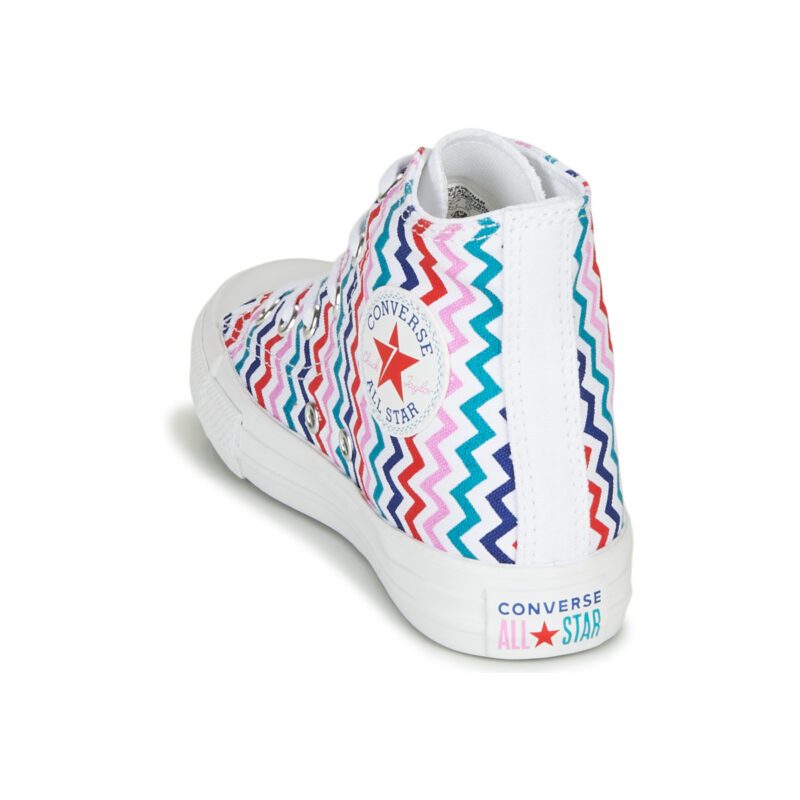 Converse CHUCK TAYLOR ALL STAR VLTG - HI Bianco Sneakers Bambina - 5