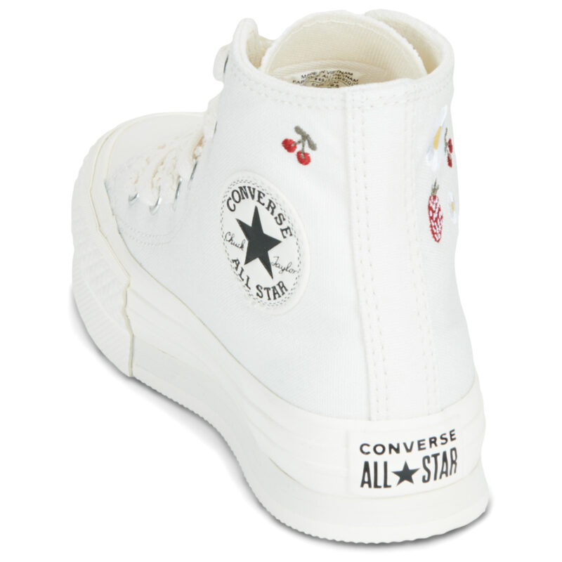 Converse Chuck Taylor All Star EVA Lift Bianco Sneakers Bambina - 5