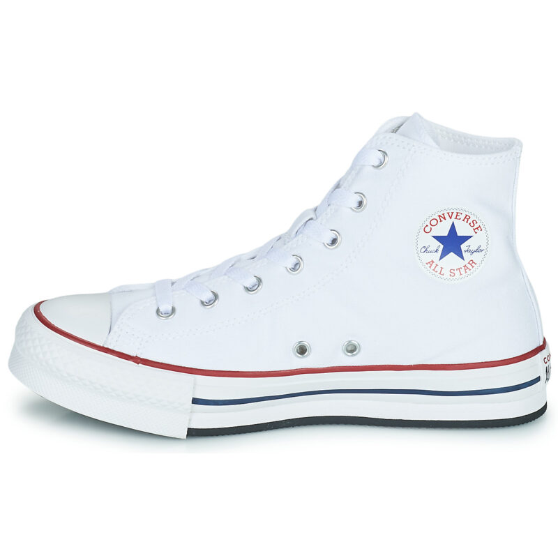 Converse Chuck Taylor All Star EVA Lift Foundation Hi Bianco Sneakers Bambina - 4