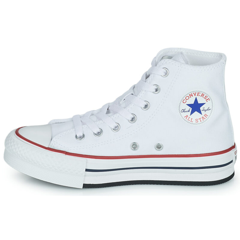 Converse Baskets montantes Chuck Taylor All Star EVA Lift Foundation blanches pour fille - 4