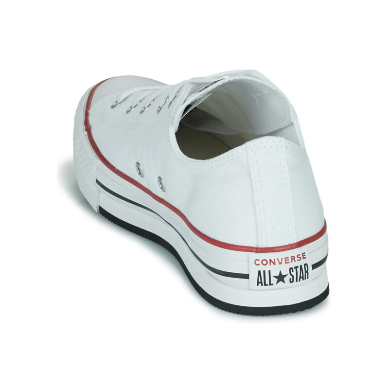 Converse Chuck Taylor All Star EVA Lift Foundation Ox Bianco Sneakers Bambina - 5