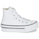 Converse Chuck Taylor All Star Eva Lift Leather Foundation Hi Bianco Sneakers Bambina - 2