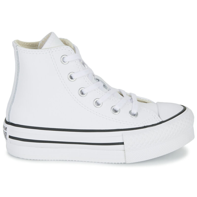 Converse Chuck Taylor All Star Eva Lift Leather Foundation Hi Bianco Sneakers Bambina - 2