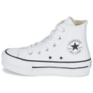 Converse Chuck Taylor All Star Eva Lift Leather Foundation Hi Bianco Sneakers Bambina - 4