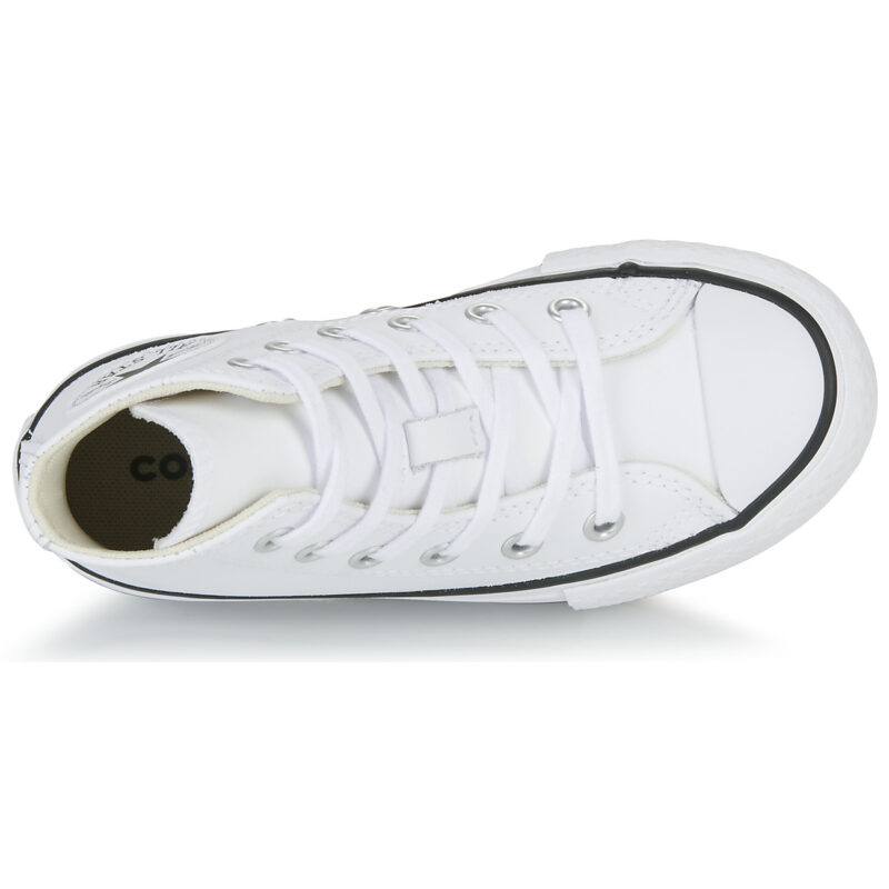 Converse Chuck Taylor All Star Eva Lift Leather Foundation Hi Bianco Sneakers Bambina - 6