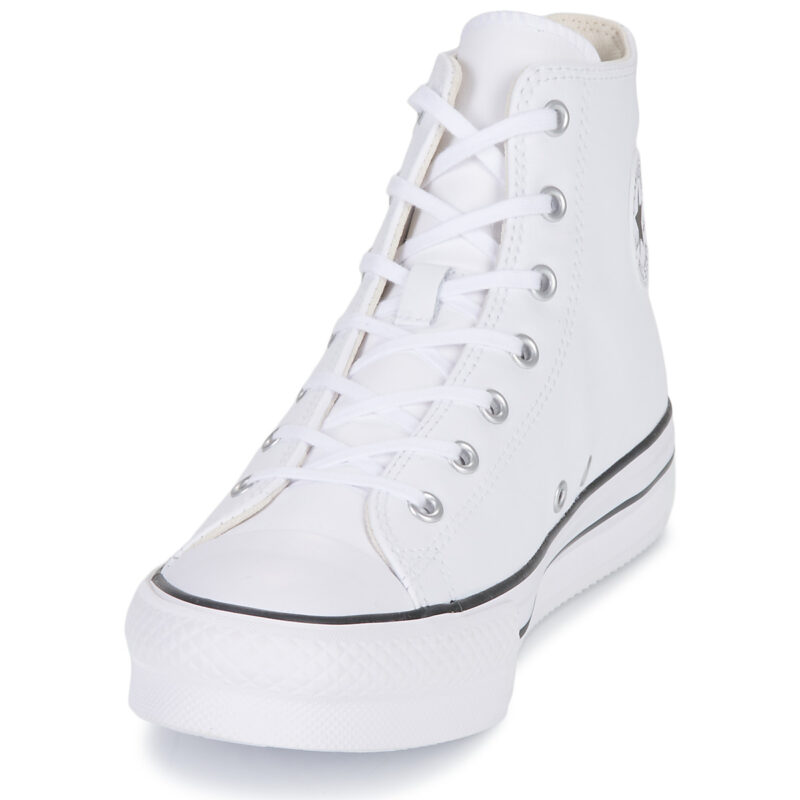 Converse Chuck Taylor All Star Eva Lift Leather Foundation Hi Bianco Sneakers Bambina - 3