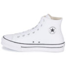 Converse Chuck Taylor All Star Eva Lift Leather Foundation Hi Bianco Sneakers Bambina - 4