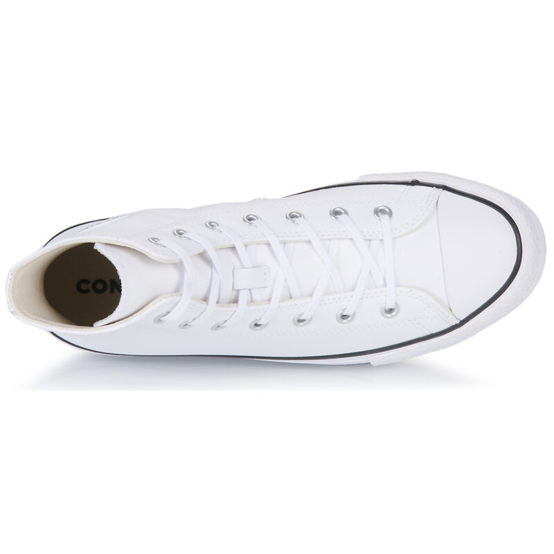 Converse Chuck Taylor All Star Eva Lift Leather Foundation Hi Bianco Sneakers Bambina - 6
