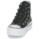 Converse Chuck Taylor All Star Eva Lift Leather Foundation Hi Black Girl Sneakers - 3