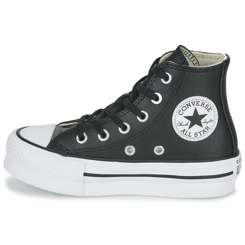 Converse Chuck Taylor All Star Eva Lift Leather Foundation Hi Black Girl Sneakers - 4