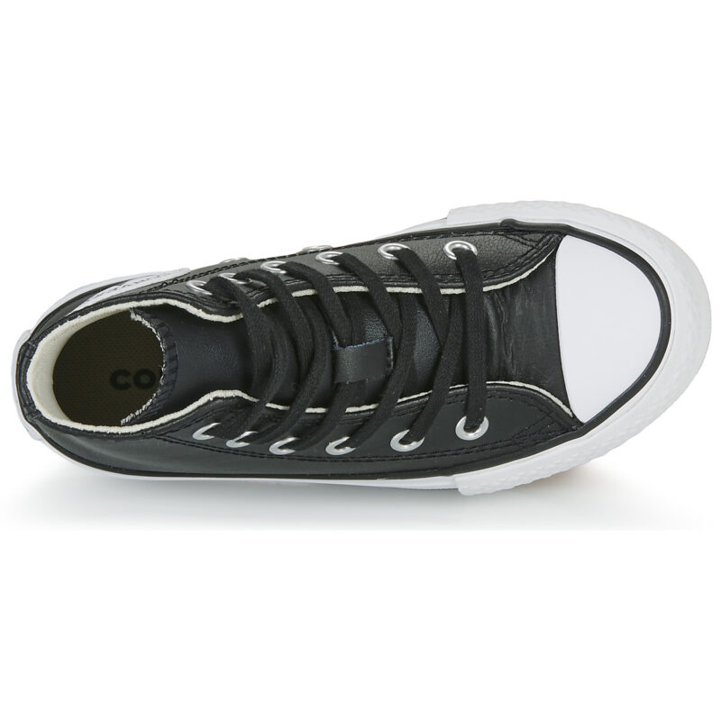 Converse Chuck Taylor All Star Eva Lift Leather Foundation Hi Black Girl Sneakers - 6