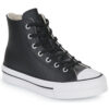 Scarpe bambini ragazza Converse  Chuck Taylor All Star Eva Lift Leather Foundation Hi  Nero Converse 194433828789