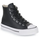Converse Chuck Taylor All Star Eva Lift Leather Foundation Hi Nero Sneakers Bambina - 1