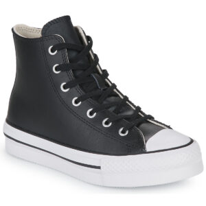 Scarpe bambini ragazza Converse  Chuck Taylor All Star Eva Lift Leather Foundation Hi  Nero Converse 194433828789