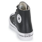Converse Chuck Taylor All Star Eva Lift Leather Foundation Hi Nero Sneakers Bambina - 5