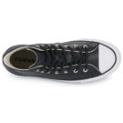 Converse Chuck Taylor All Star Eva Lift Leather Foundation Hi Nero Sneakers Bambina - 6