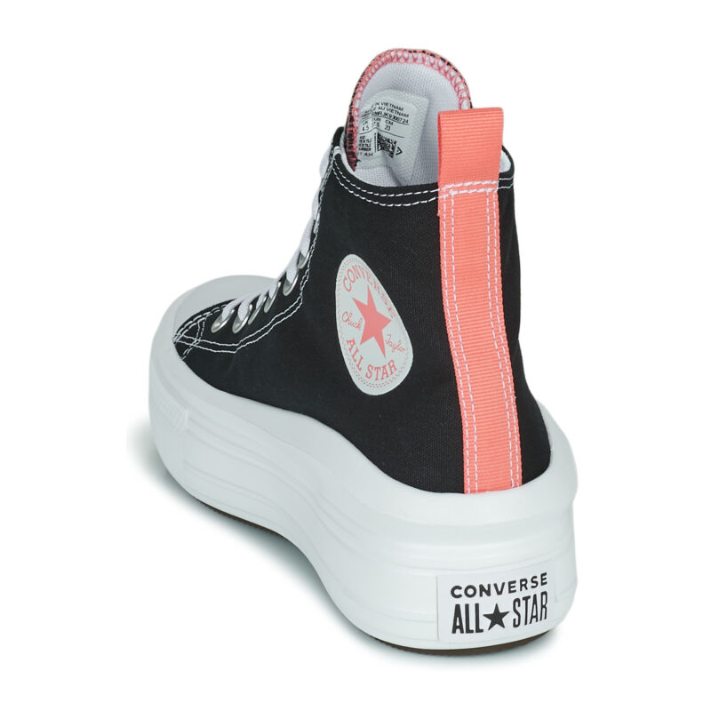 Converse Chuck Taylor All Star Move Canvas Color Hi Nero Sneakers Bambina - 5