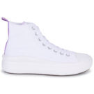 Converse Chuck Taylor All Star Move Platform Foundation Hi Bianco Sneakers Bambina - 2