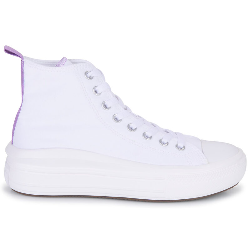 Converse Chuck Taylor All Star Move Platform Foundation Hi Bianco Sneakers Bambina - 2