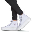 Converse Chuck Taylor All Star Move Platform Foundation Hi Bianco Sneakers Bambina - 8