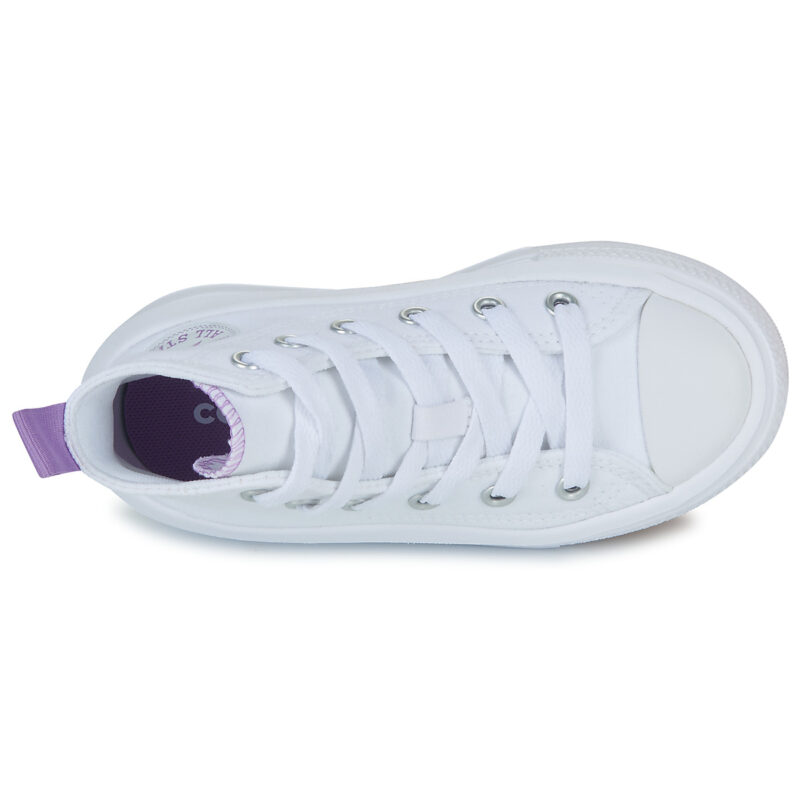 Converse Chuck Taylor All Star Move Platform Foundation Hi Bianco Sneakers Bambina - 5