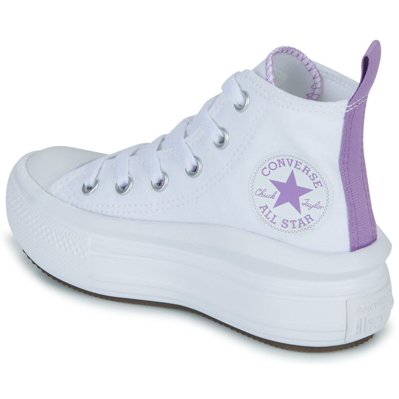 Converse Chuck Taylor All Star Move Platform Foundation Hi Bianco Sneakers Bambina - 6