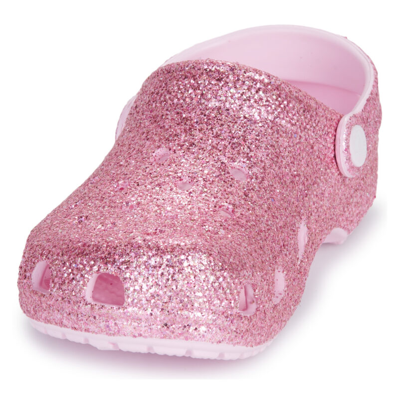 Sabots Crocs Classic Chunky Glitter K roses pour filles - Taille 3