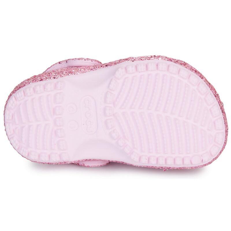 Zuecos Crocs Classic Chunky Glitter T Rosa - Zuecos para Niñas - 7