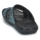 Sandales Crocs Classic &agrave; paillettes noires pour filles - Taille 5