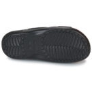 Sandales Crocs Classic &agrave; paillettes noires pour filles - Taille 7